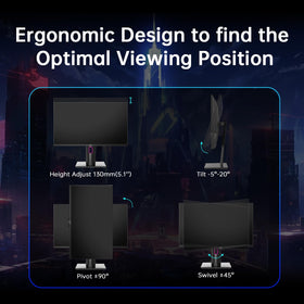 KTC monitor ports HDMI 2.1 and DP 1.4 for versatile connections.
