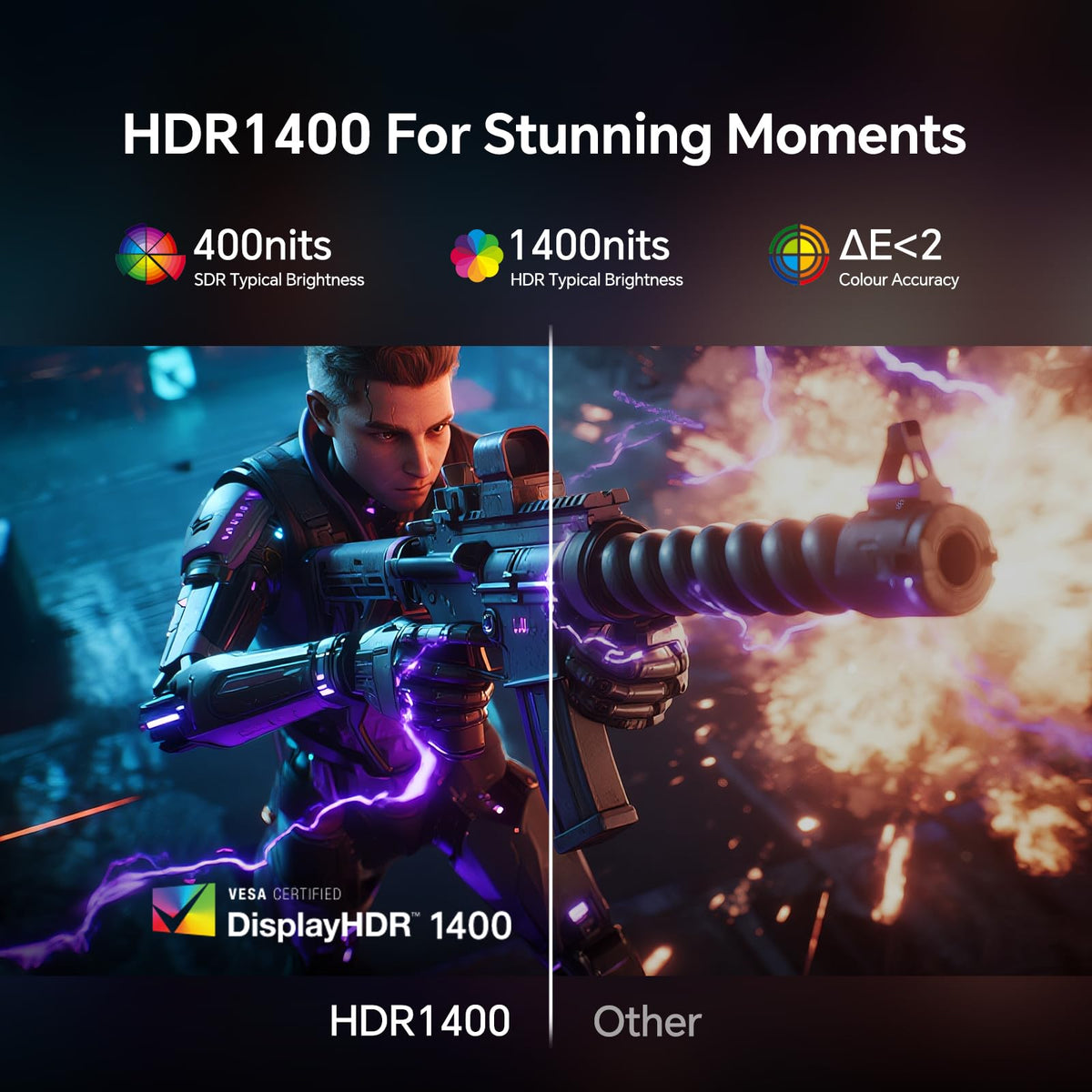 KTC QHD Mini-LED monitor 180Hz delivers smooth motion for fast-paced gameplay.