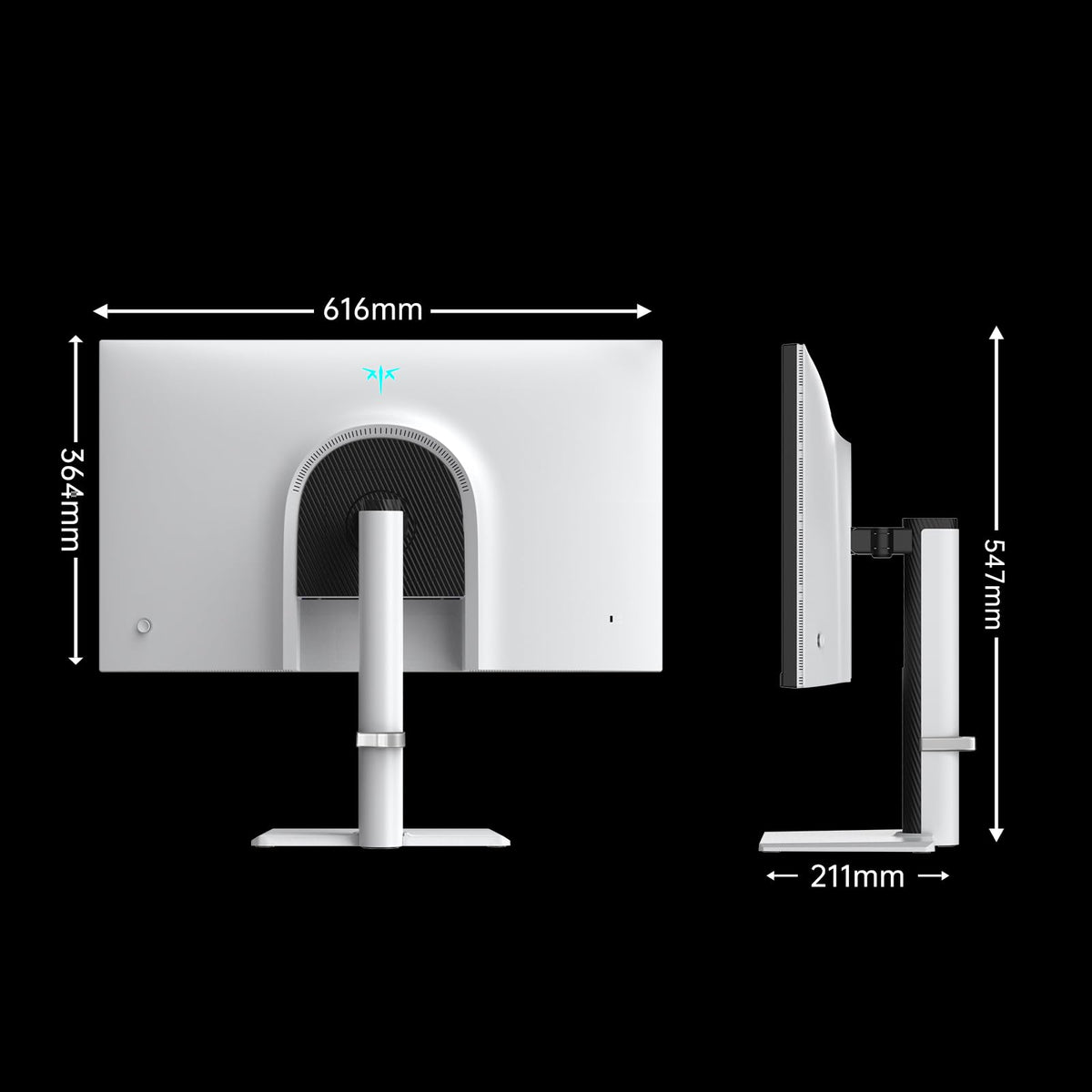KTC QHD Mini-LED monitor borderless design fits modern workspaces.