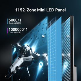 KTC QHD Mini-LED monitor HDR1400 enhances detail across bright and shadowed scenes.