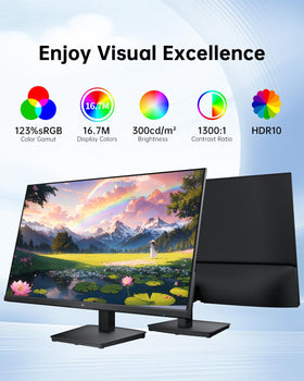 KTC true colors with 123% sRGB and HDR10 enhancing media depth.