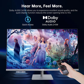KTC built-in Wi-Fi and Bluetooth support wireless streaming and device pairing.