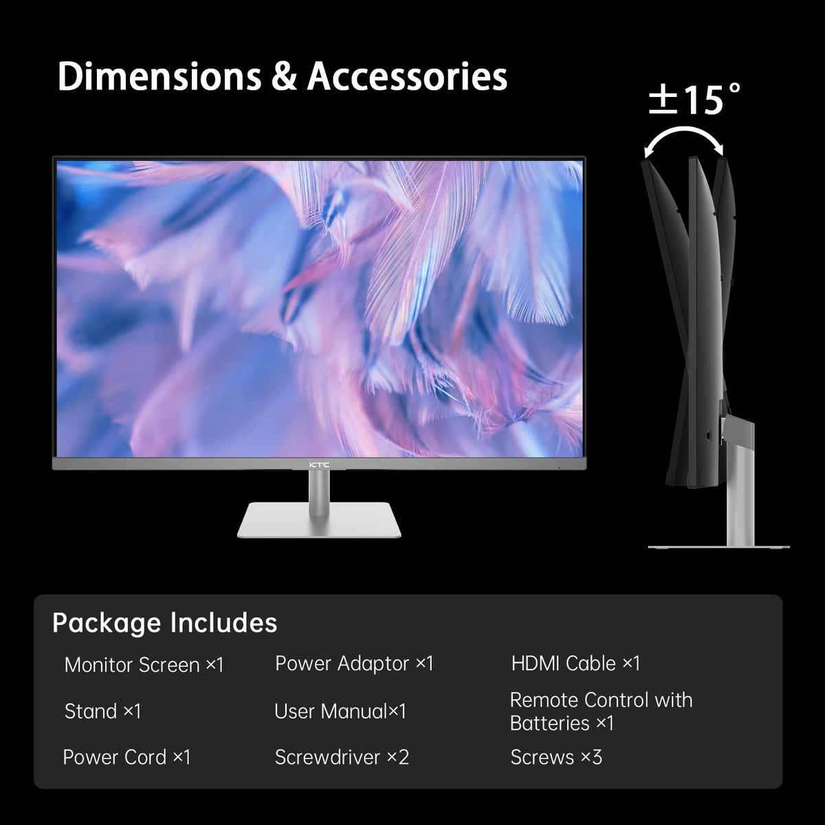 KTC Wireless display enables sharing content from laptops or phones.