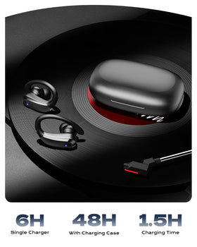 KTGEE Charging case offers up to 80 hours of listening time.