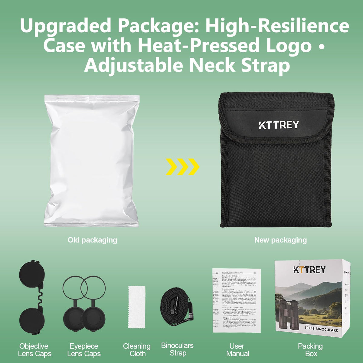 KTTREY carry case and accessories included for travel convenience