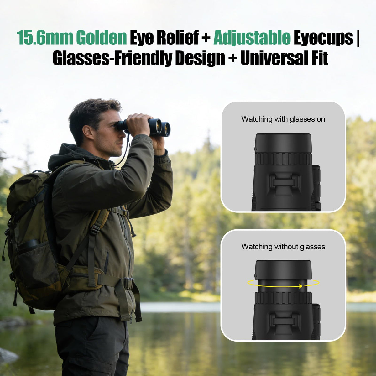Kttrey binoculars being used for birdwatching, aiding clear identification