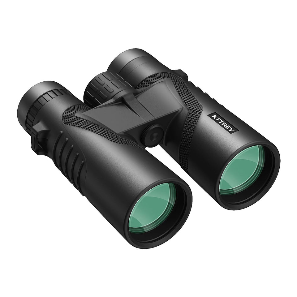 Kttrey binoculars front view showing compact design and logo, benefiting portability