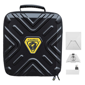 KuBeiBear Starlink Mini Carry Case with rugged shell protecting the dish during transport