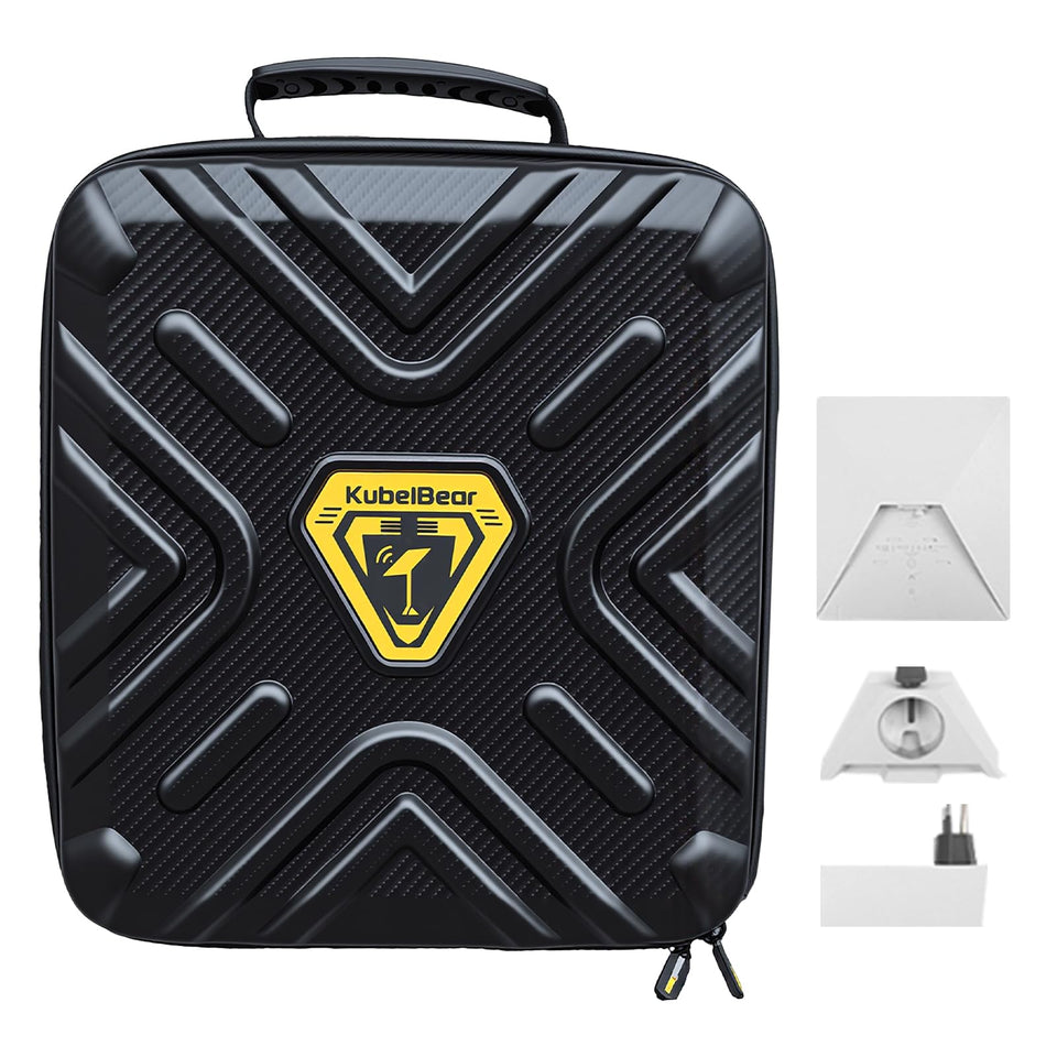 KuBeiBear Starlink Mini Carry Case with rugged shell protecting the dish during transport