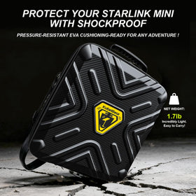 KuBeiBear Starlink Mini Carry Case soft interior liner prevents scratches on the dish