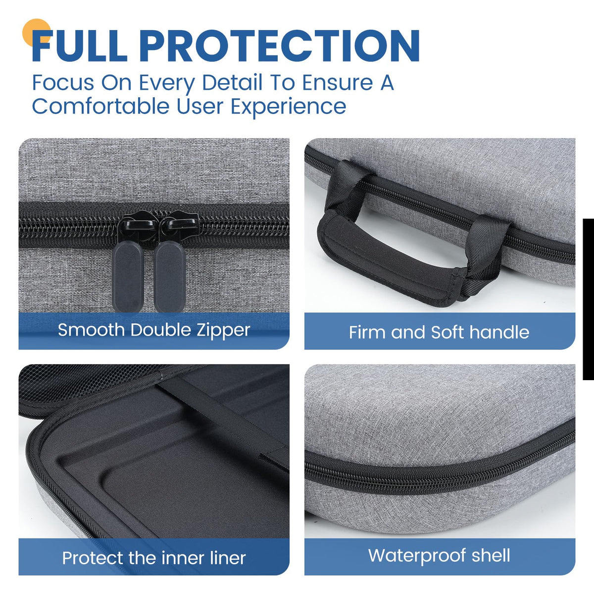 KuBeiBear reinforced handle and waterproof zipper for secure carrying