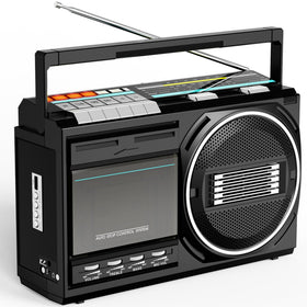 Kuephom front view showing controls and cassette door, clear operation benefit