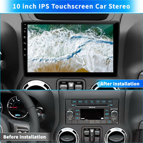 KUFUESGGERTA 10-inch HD display provides sharp maps and vivid media.