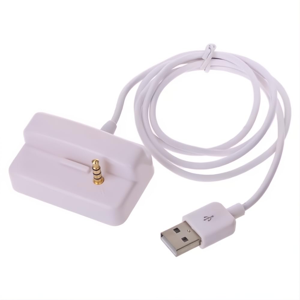 KUJOBUY dock with iPod Shuffle connected to PC for easy transfer.