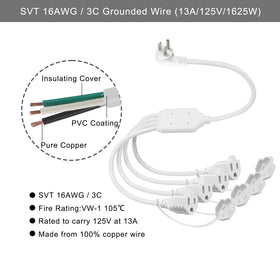 KUNCAN cable showing 16AWG SVT jacket for flexibility and durability
