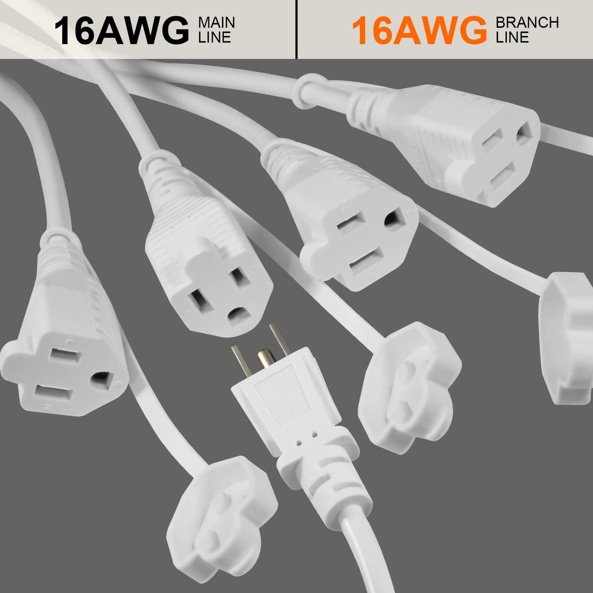 KUNCAN right-angled flat plug sitting flush against wall to save space