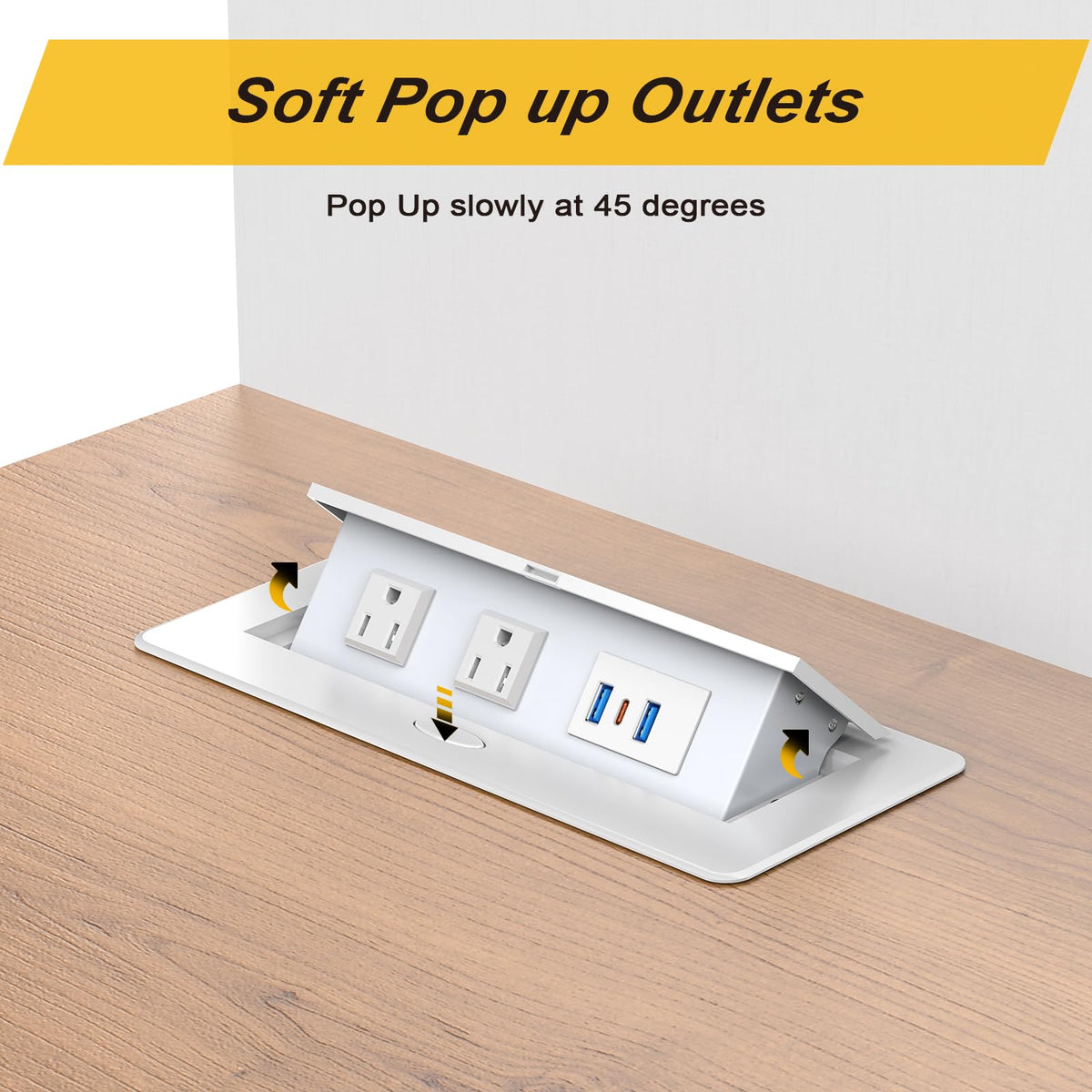 Kungfuking close-up of USB-C, USB-A, and AC ports for versatile device charging