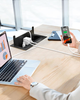 Kungfuking Conference Hub dual AC outlets for laptops and projectors