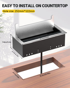 Kungfuking hub dust-protected outlets: clean desk look