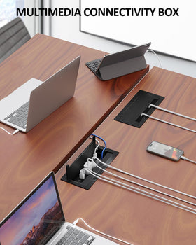 Kungfuking Conference Hub compact installation hole fits desks smoothly