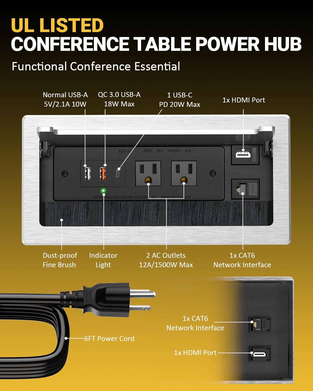 Kungfuking hub RJ45 port: reliable wired network