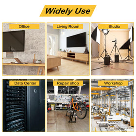 Kungfuking lifestyle workshop setup showing tidy power distribution for tools