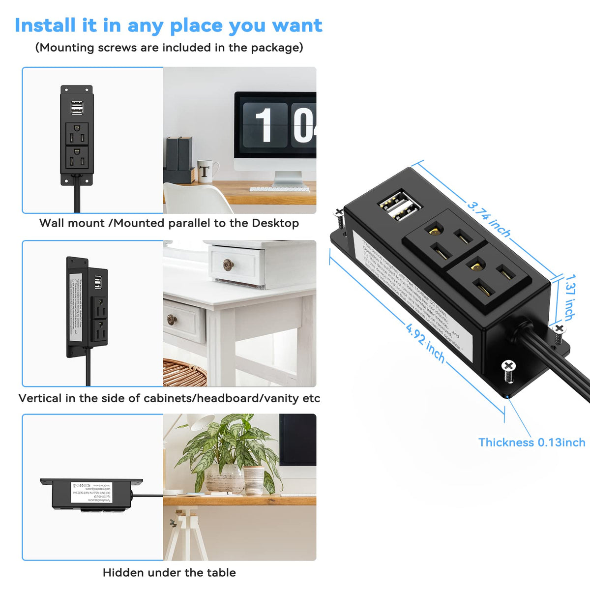 Kungfuking nightstand placement enabling easy access to outlets.