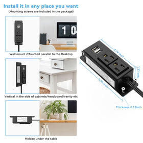 Kungfuking nightstand placement enabling easy access to outlets.