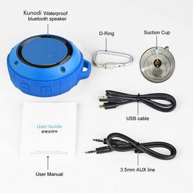 Kunodi Bluetooth Shower Speaker TWS stereo delivers richer outdoors sound.