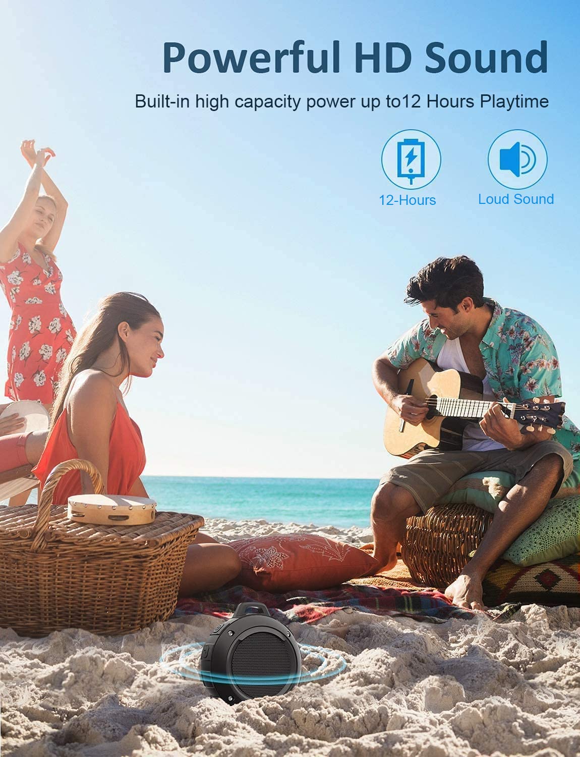 Kunodi built-in mic enables hands-free calls during outdoor activities.
