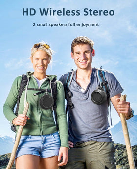 Kunodi IPX6 waterproof and dustproof housing protects the speaker in wet conditions.