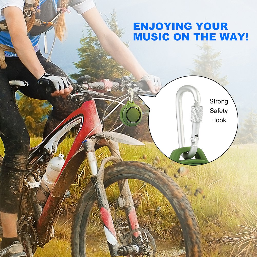Kunodi carabiner clip enables secure attachment during camping adventures.