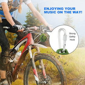 Kunodi carabiner clip enables secure attachment during camping adventures.