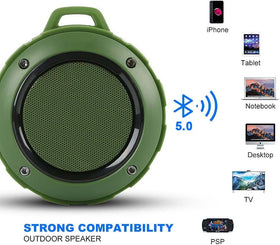 Kunodi speaker by pool or beach, IPX6 protection against splashes.