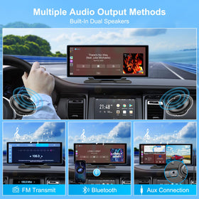 KUONOONER Wireless mirroring supports AirPlay and Miracast for media on the go