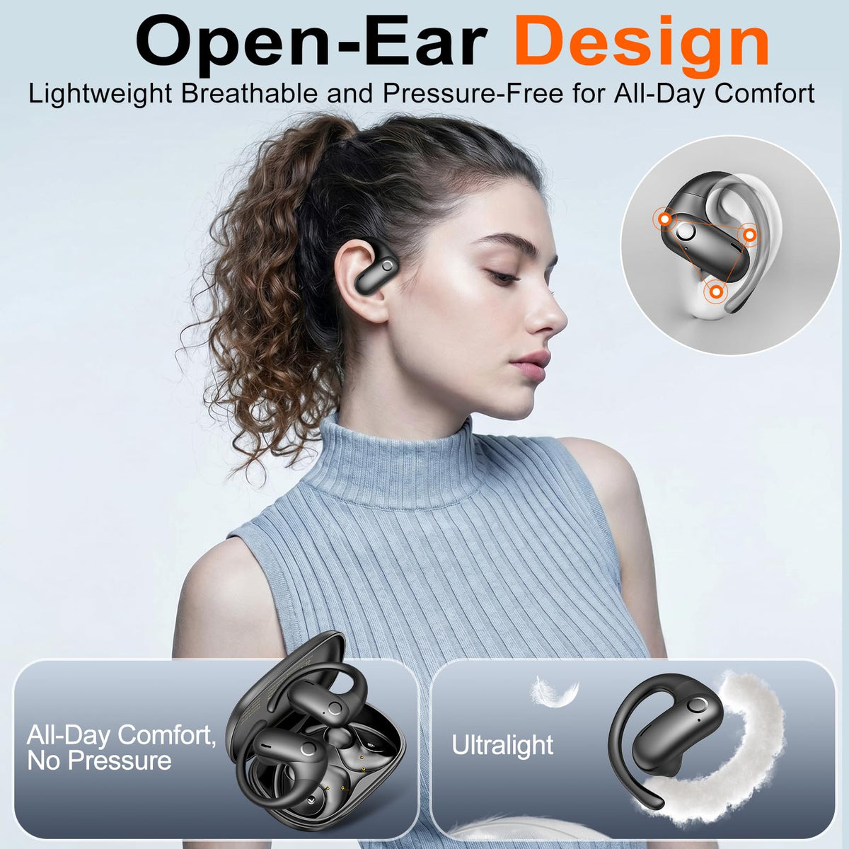 Kurdene earbuds with 16.1mm drivers delivering deep bass and clear highs