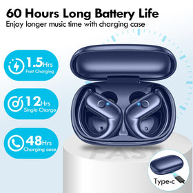 Kurdene blue charging case shown for portability.