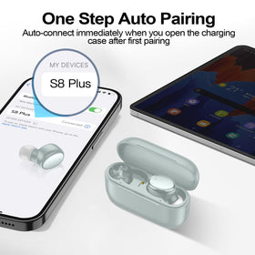 kurdene charging case beside a coin for scale and portable charging benefit