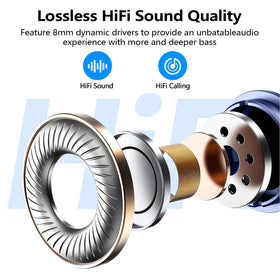 Kurdene clear-call mics with AI noise reduction for crisper conversations.