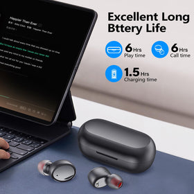 Kurdene charging case open for quick, seamless Bluetooth pairing.