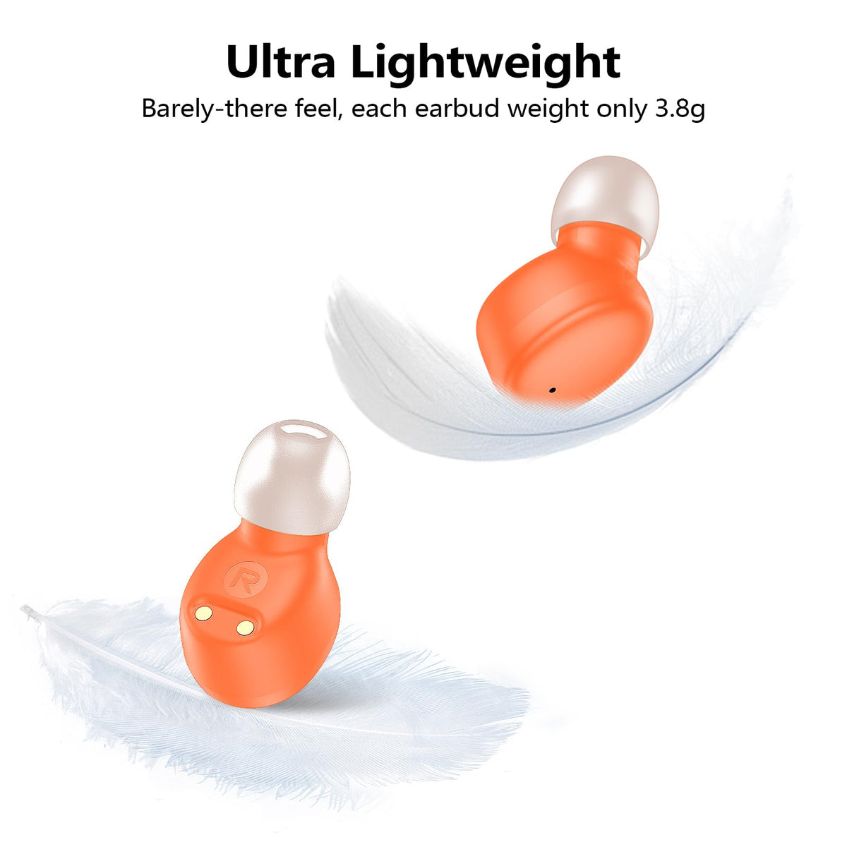 Kurdene earbuds ergonomic fit with silicone tips for secure wear