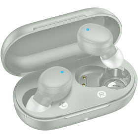 Kurdene earbuds light-blue in-ear fit for all-day comfort and secure wear.