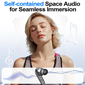 Lightweight design reduces ear pressure for long wear