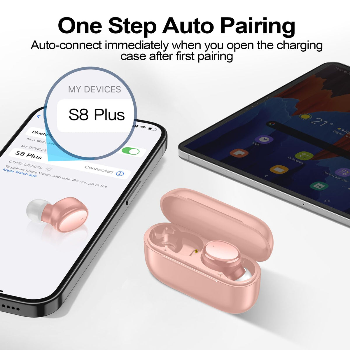 Kurdene earbuds with ultra-lightweight design offering comfortable secure fit during workouts.