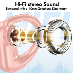 Kurdene over-ear design offers a comfortable listening experience.