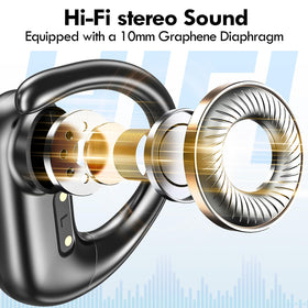 kurdene over-ear design with earhooks offers comfortable fit during long listening sessions