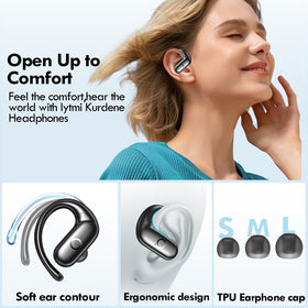 kurdene smart touch controls for effortless playback and calls