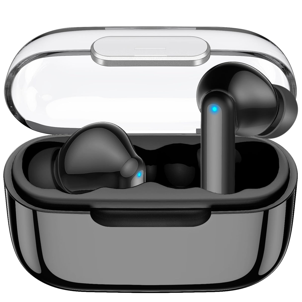 kurdene wireless earbuds with charging case offer fast one-step pairing and extended battery life.