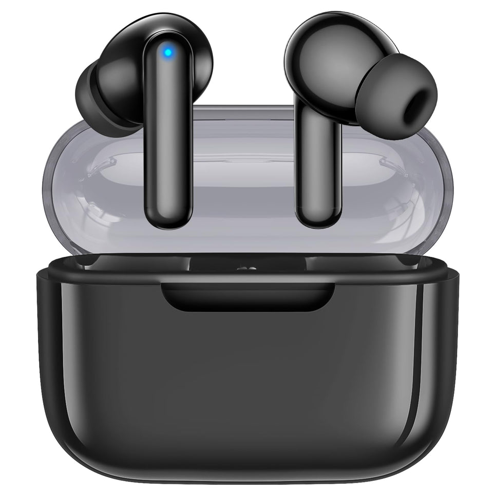 Kurdene wireless earbuds with deep-bass sound for immersive listening.