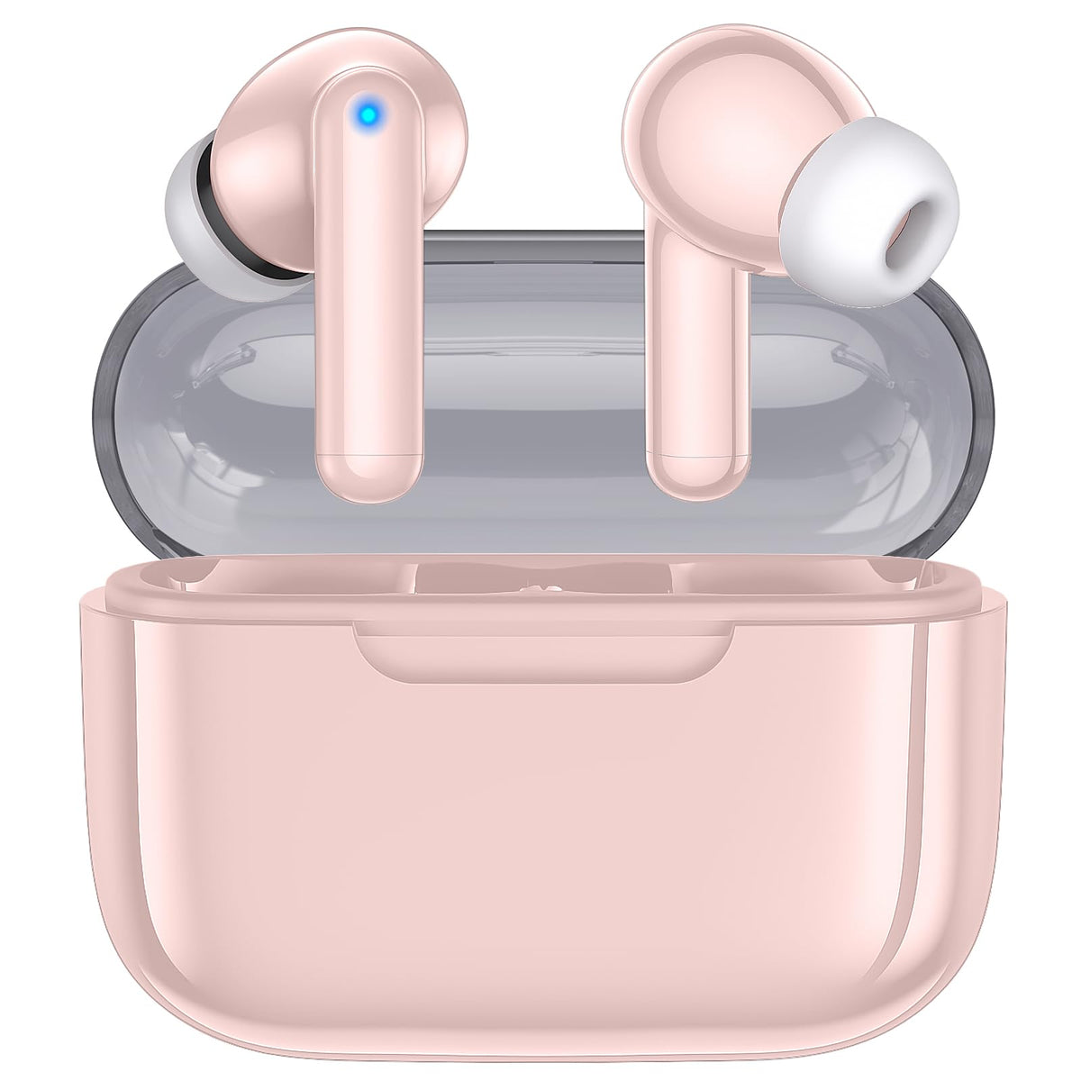 kurdene wireless earbuds front view showing sleek design and comfort